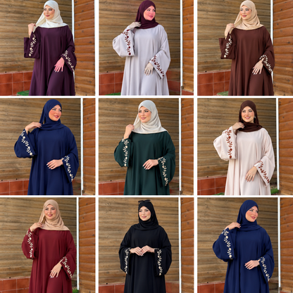 Abaya Brodée Élégante